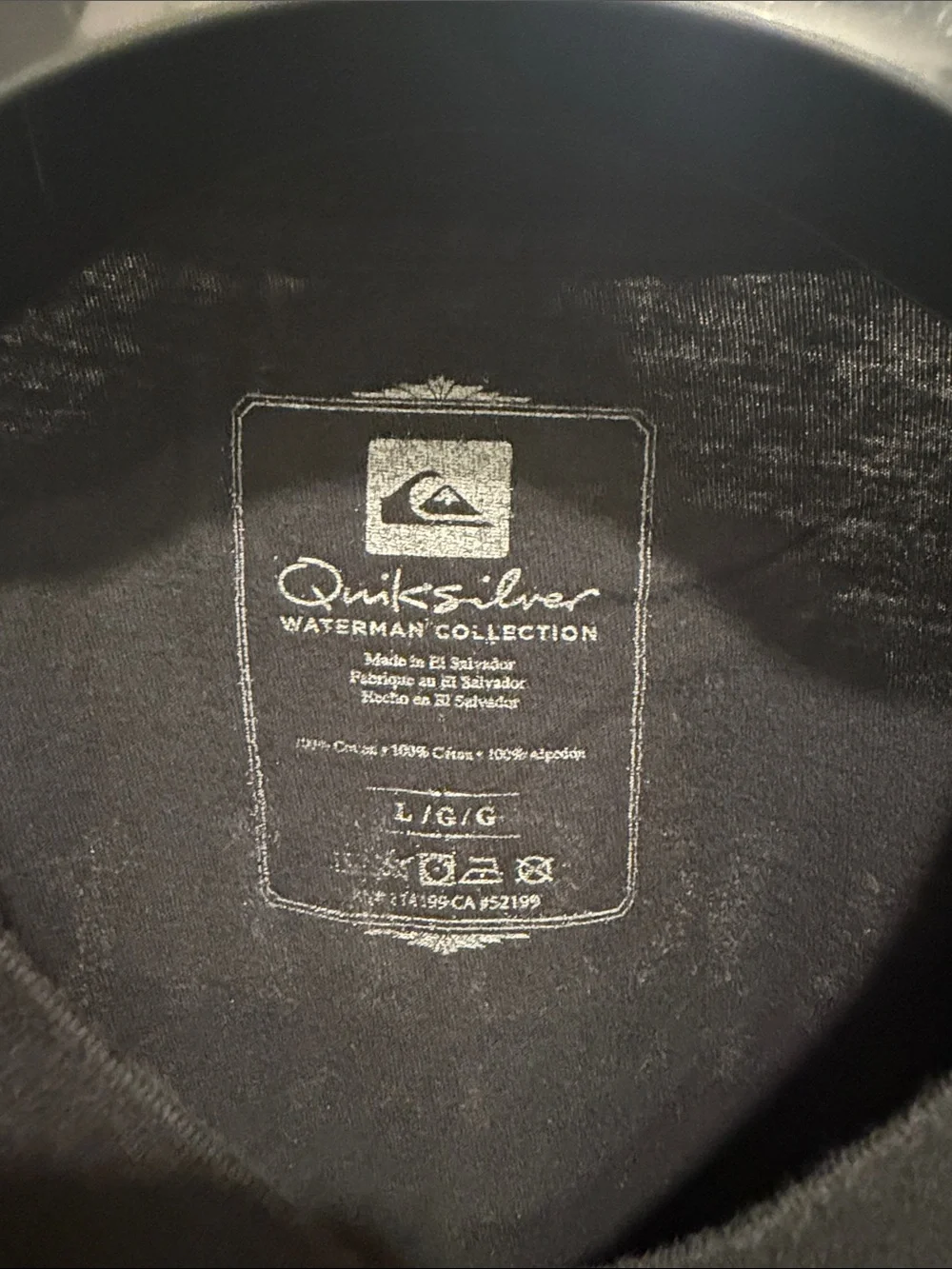 Quiksilver Black Waterman Collection Graphic Tee